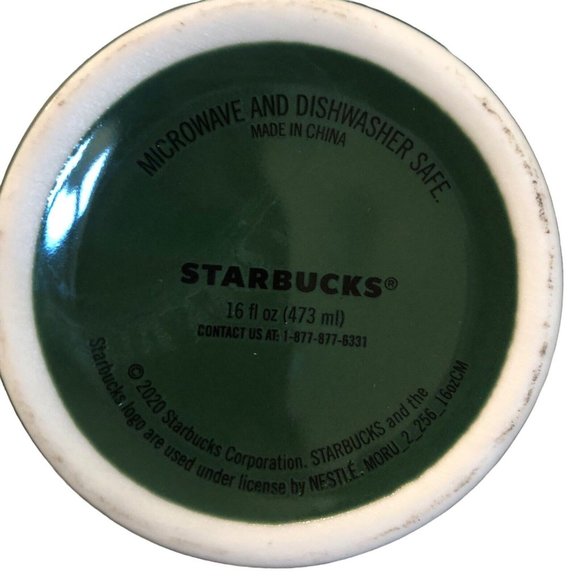 Starbucks 2020 Holiday Christmas Trees Green 16 oz. Ceramic Mug - Picture 5 of 5